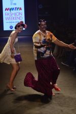 Kalki Koechlin, Cyrus Broacha walk for Kalki show at Myntra fashion week day 2 on 4th Oct 2014